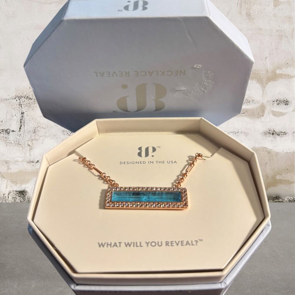 Bomb Party $158 "The Bar of Hope" Necklace NWT
